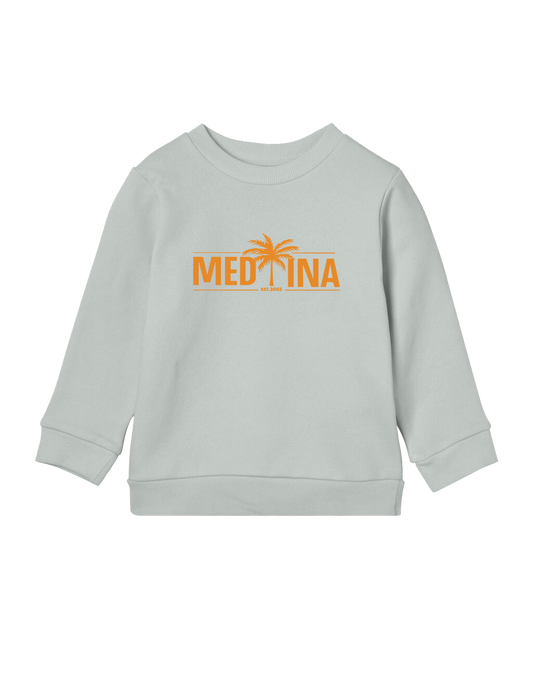Medina KIDS Crewneck Mint – Orange Logo