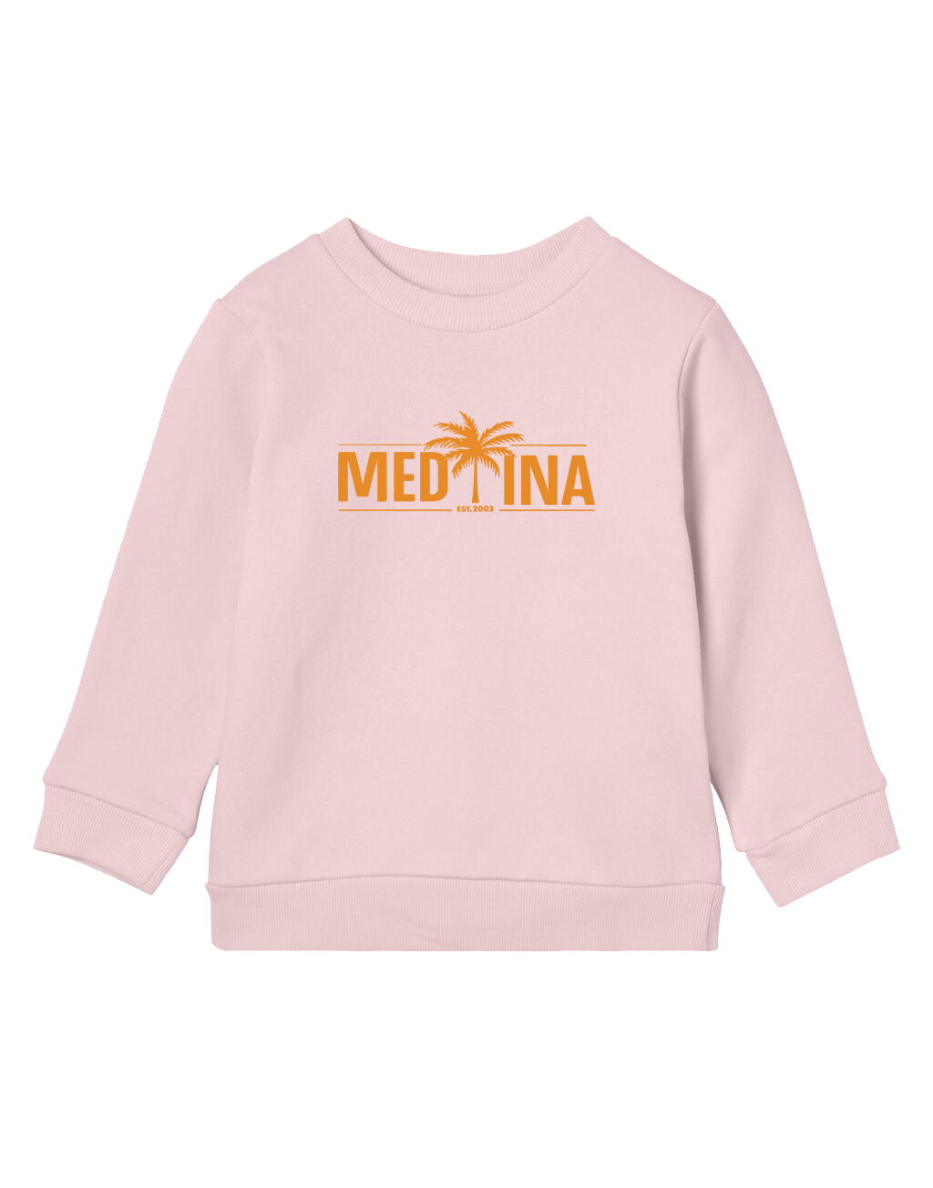 Medina KIDS Crewneck Pink – Orange Logo