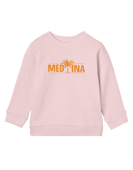 Medina KIDS Crewneck Pink – Orange Logo
