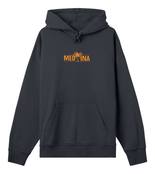 Medina Hoodie Black – Orange Logo